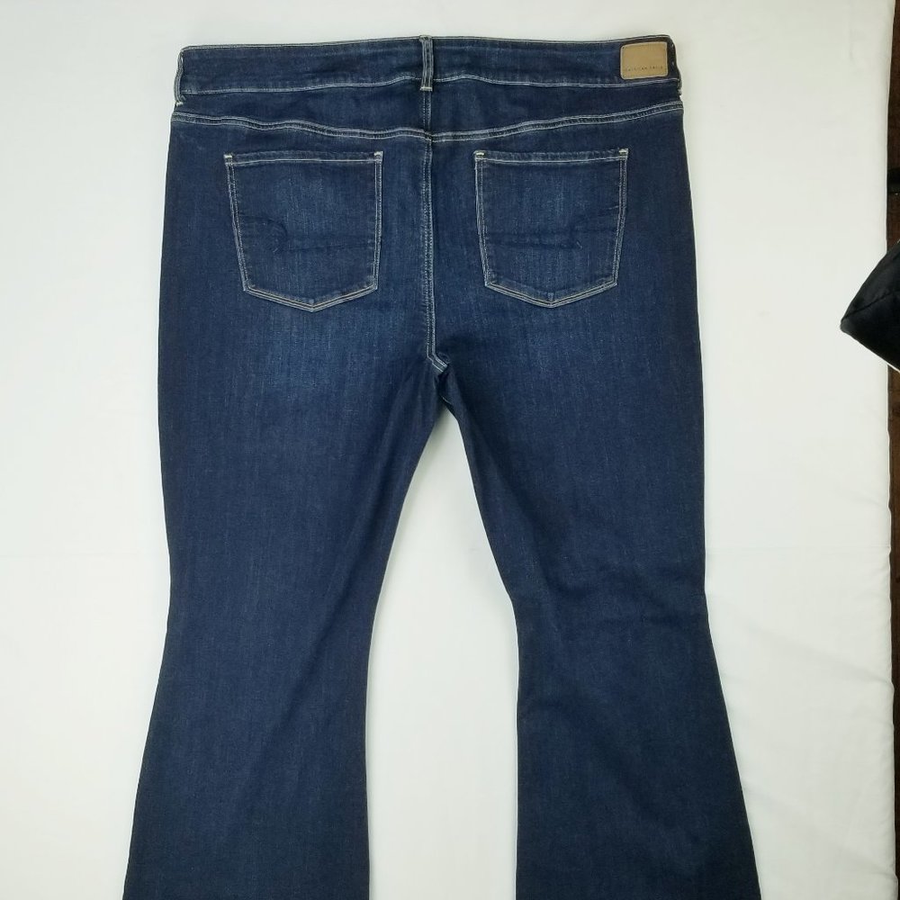 American Eagle Plus Sz 24 Artist Flare Blue Jeans